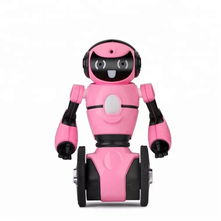 Original WLtoys F4 ABS WIFI Camera Intelligent Balance RC Robot Toys Pink White for Kids gift