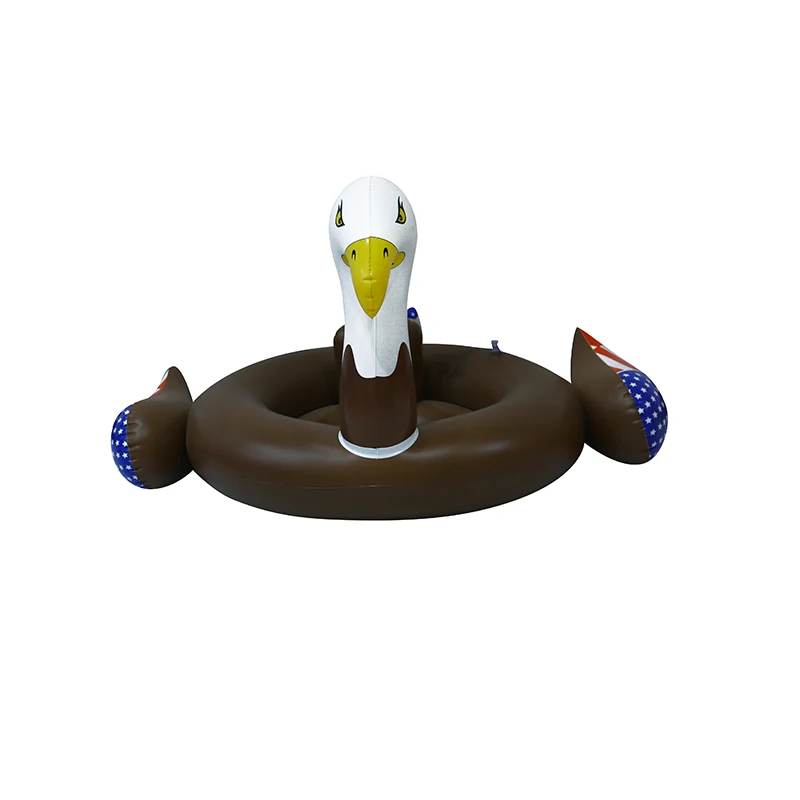 Custom shape eagle duck dragon eggplant chair pool float