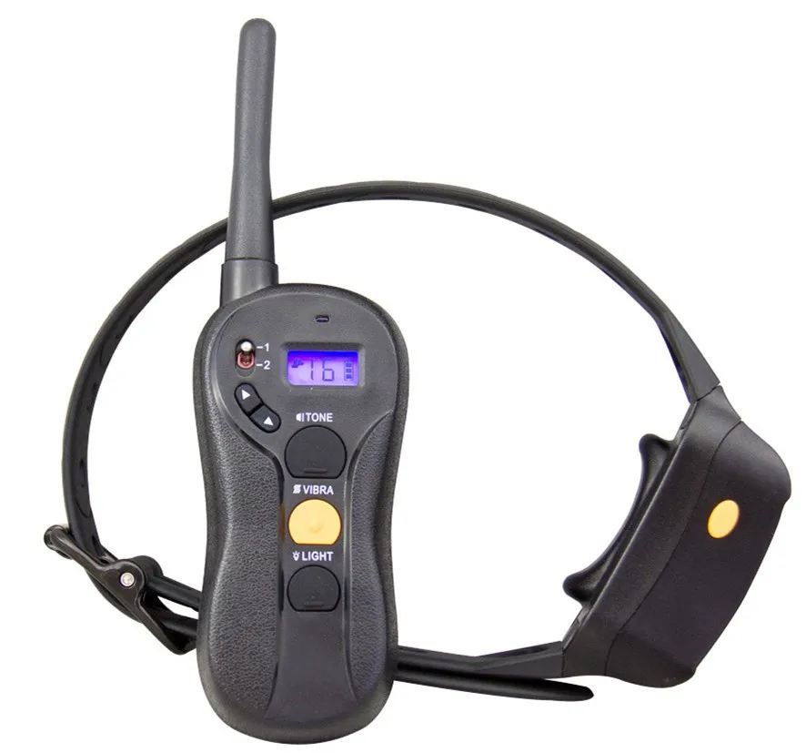 Dual Ipx7 Rechargeable Waterproof Beep Vibration 600M Remote Dog Training Collar