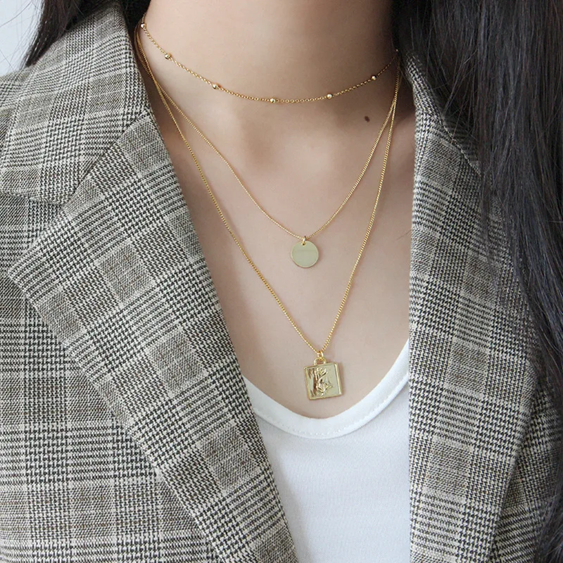 JOFO Jewelry 925 Sterling Silver Rose Flower Vintage Design Square Locket Pendant Necklace, 18in