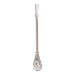Colorful Reusable Yerba Mate Stainless Steel Straw Metal With Filter Spoon