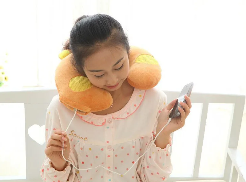 
Soft U Shaped Neck Pillow with Music Speakers for Relax and Enjoy Music 