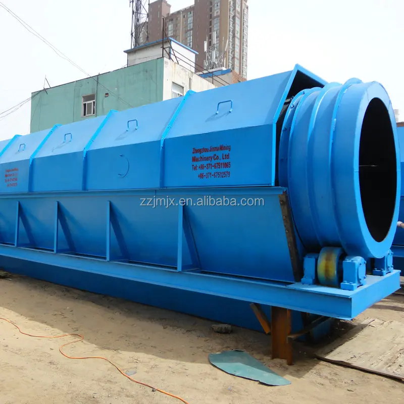 Industrial Compost Drum Sieve With Chute