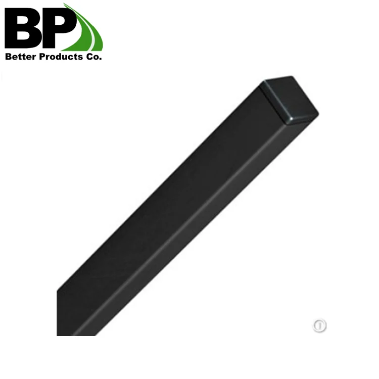 Hollow metal pole for fencing