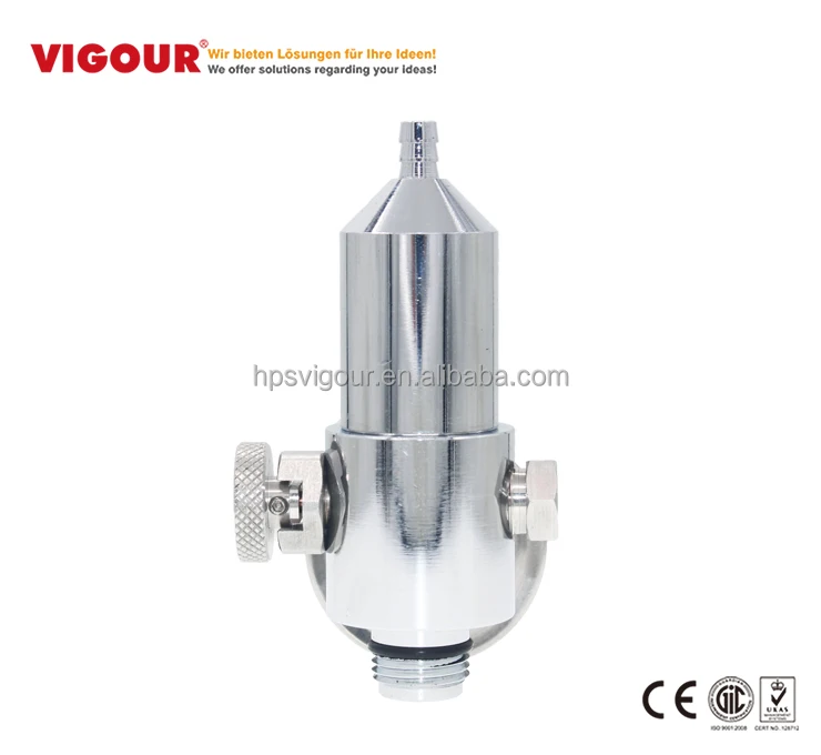 Stable Outlet pressure low pressure calibration gas cylinder pressure regulator for disposable cylinder