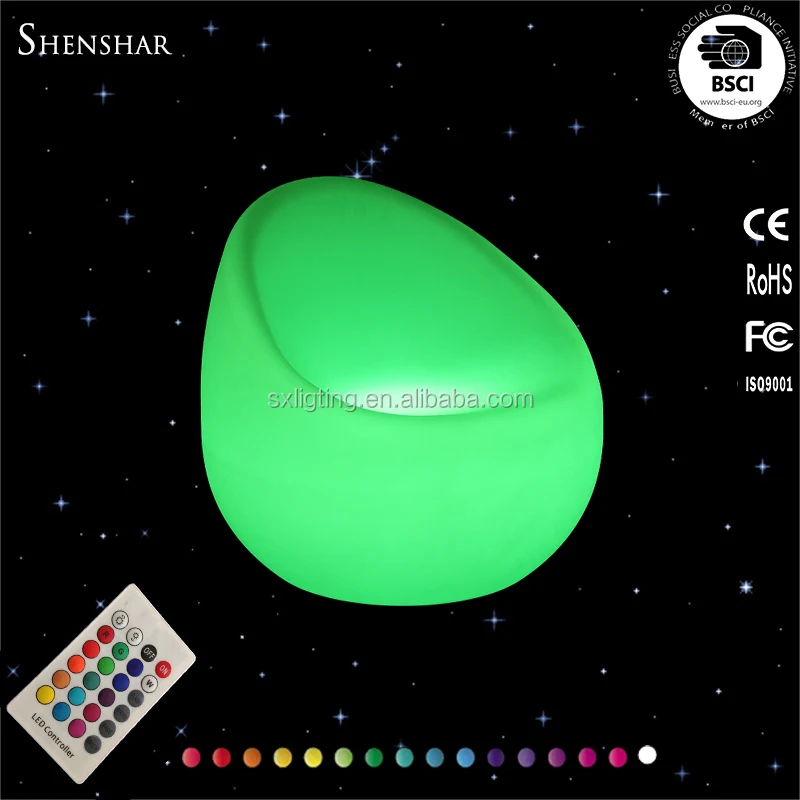 
Illuminated armchair/ night club plastic sofa set/glow led light up sofa 