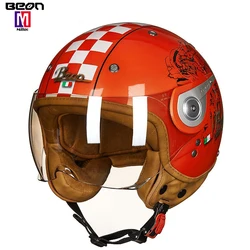 BEON B110 ECE street lightweight safety helmet with transparent visor women crash helmet with chin strap for sale