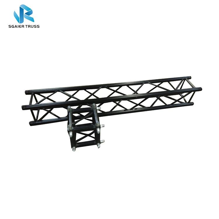 Highest quality tvu certified Black square truss, black steel lighting truss