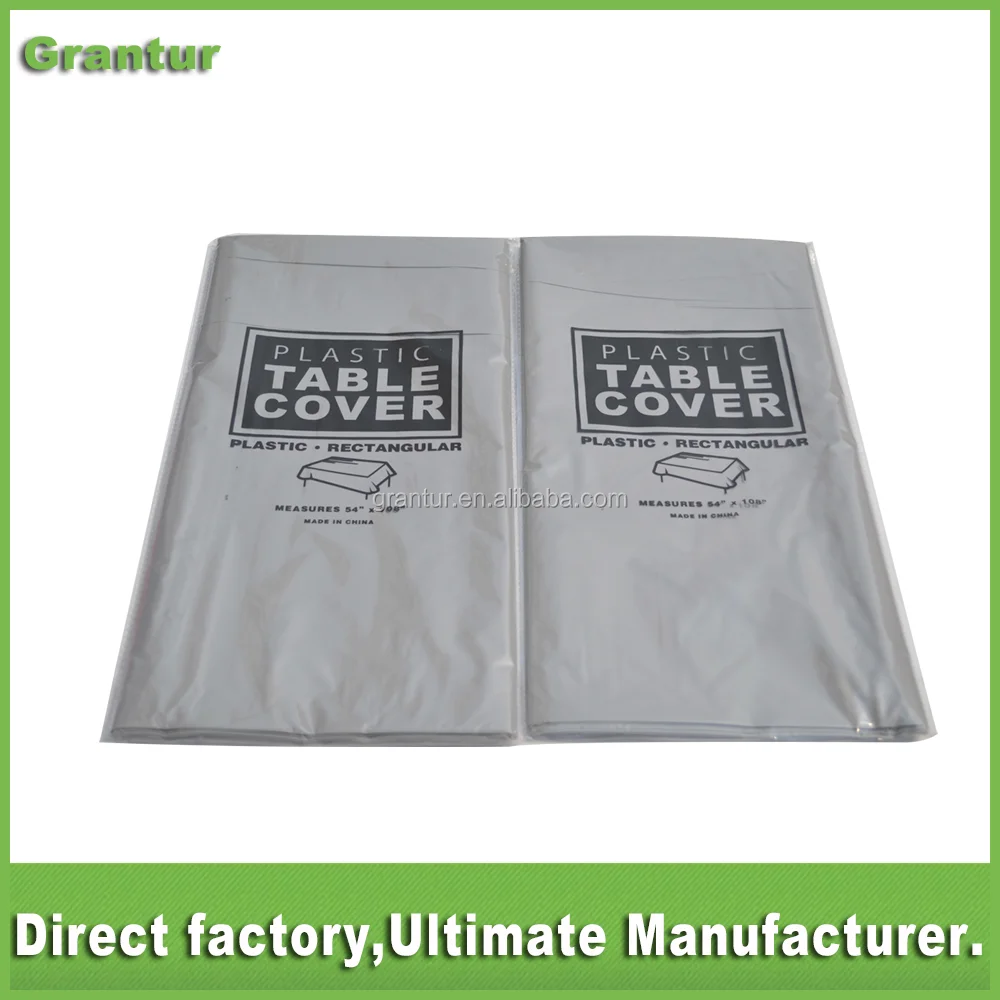 
Muti-color plastic tablecloth outdoor Disposable table cover 
