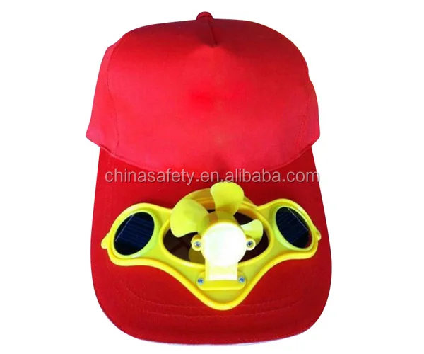 China SLH-HH8934 cooling solar fan safety bump cap baseball helmet with visor fan helmet