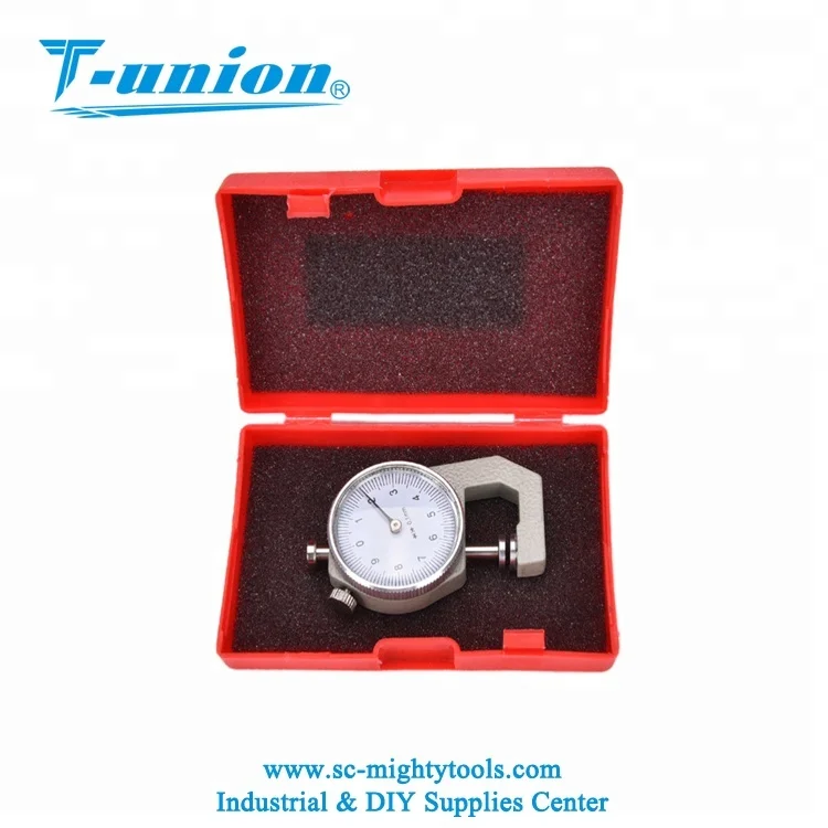 Thickness Gauge 0-10mm/0.1mm Dial Curved Tip Caliper For Hollow TubeCircular Tube Caliper Gauge Measuring Tools