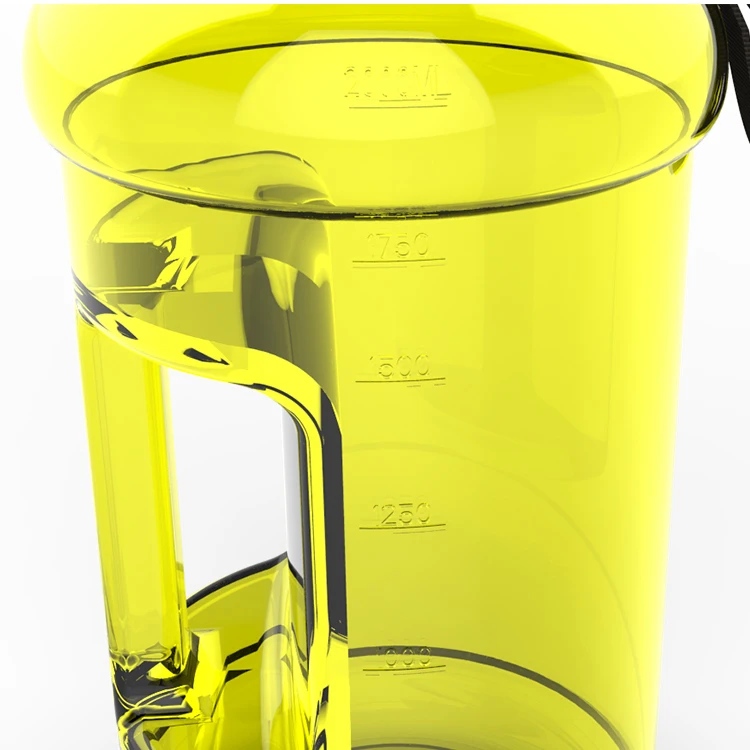 PETG Plastic Type and Plastic Material 2.2l plastic water jug with handle/water bottle