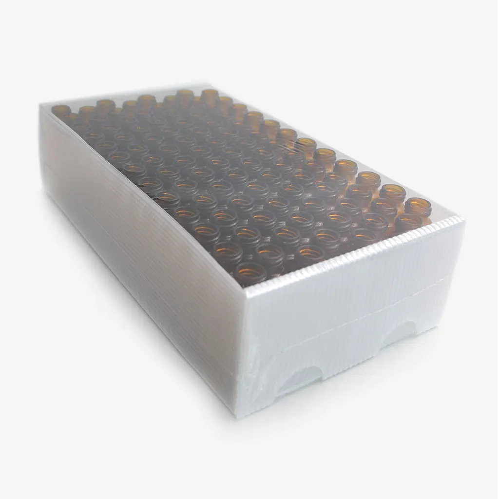 GPI standard free sample 8ml China chromatography screw sample vials with 15-425 plastic screw cap