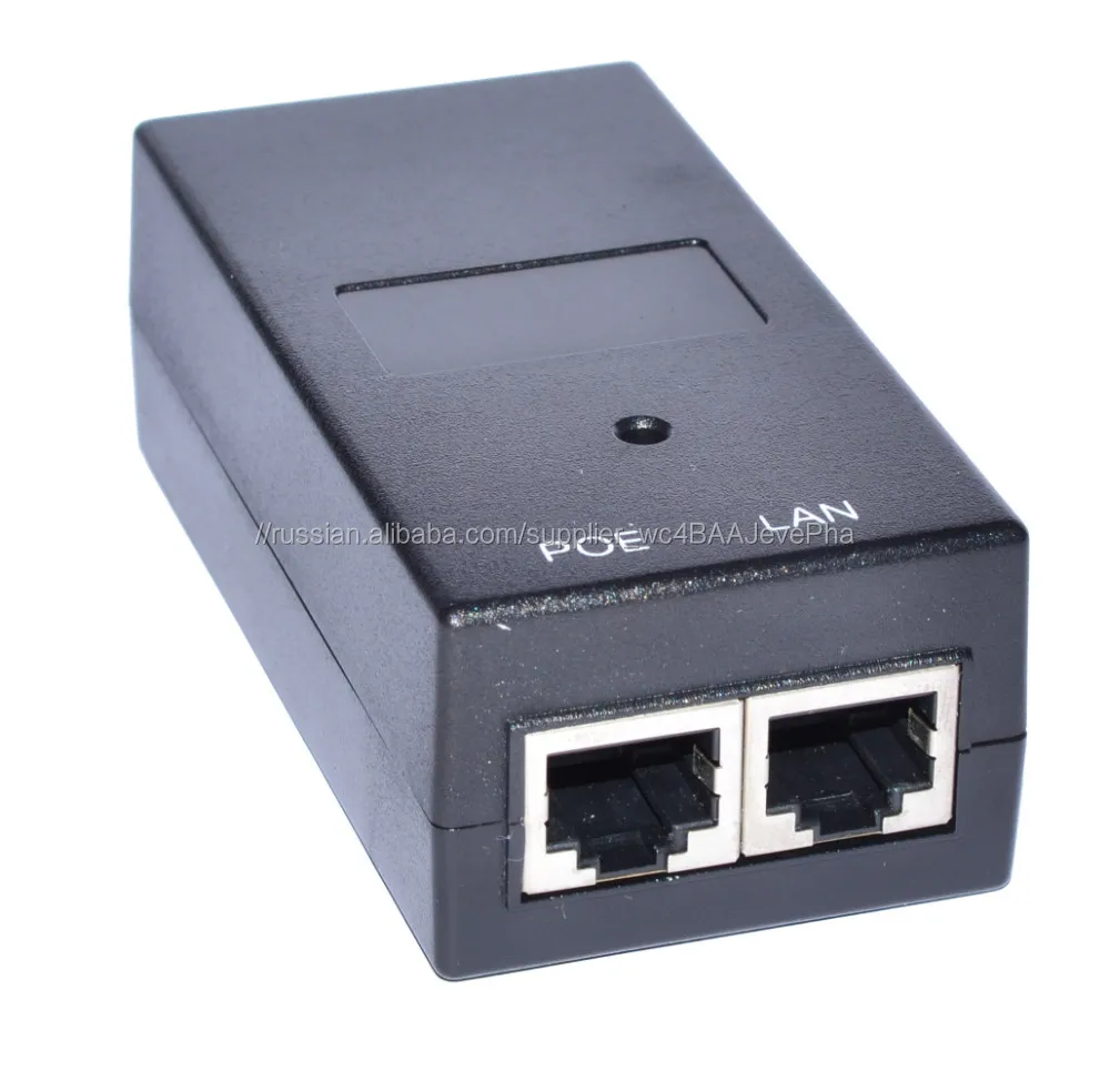 PoE инжектор гигабит 24Vdc 24W адаптер PoE пассивный сплиттер PoE для камеры CCTV / PoE коммутатор / IP-телефон
