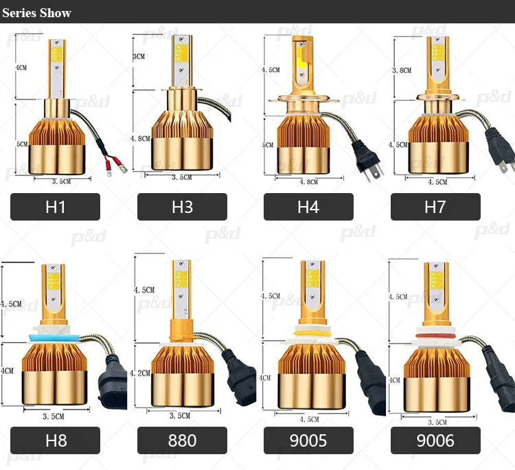 Super Bright Volvo Fh V70 V30 V60 S60 S40 S80 XC60 XC90 Truck LED Headlights Blubs Kits LED Headlights Blubs H4 9005