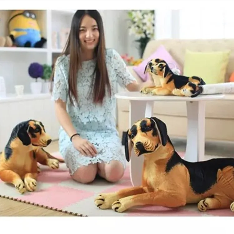 cute soft cuddly large realistic dog stuffed animals plush toy for sale