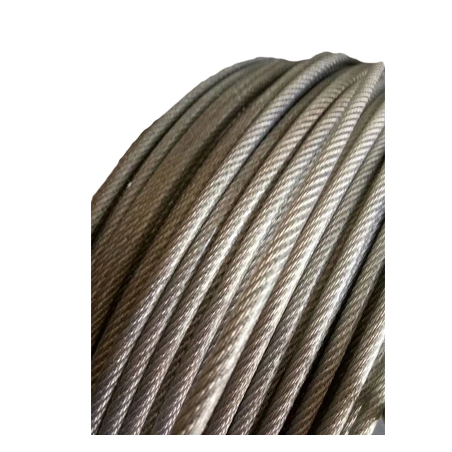 ss304 ss316 gi  pvc material  coated steel wire rope with different color and size