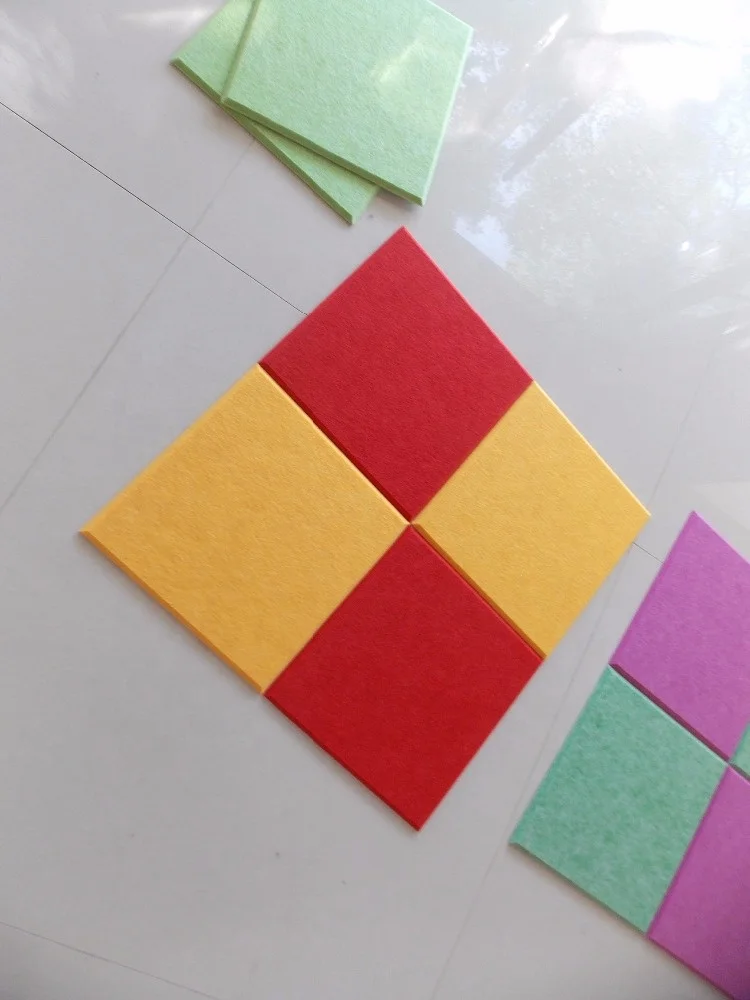 fire proof and moistureproof Polyester Fiber Acoustic board For Recording Studio