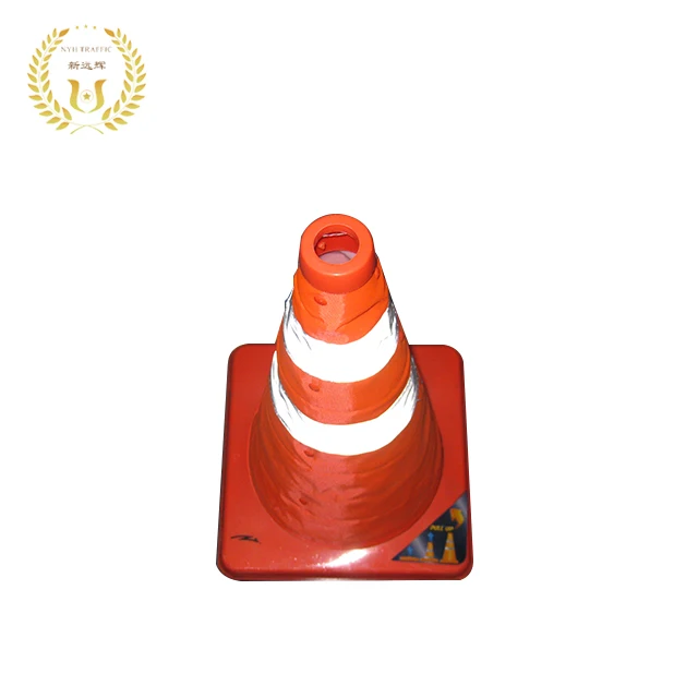 Reflective 900mm foldable  Warning PVC Traffic safety Cone