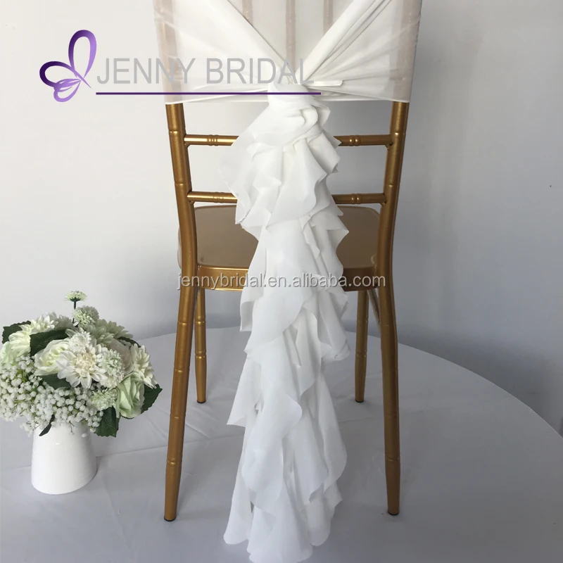 C304a1шифоновый тканевый чехол для стула с кудрявым ивовым поясом