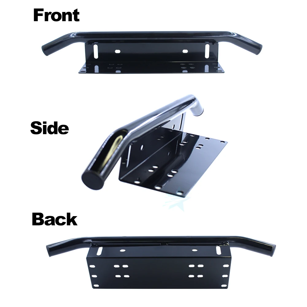 Aluminum Front License Bracket, Front Bumper License Plate Mount Bracket Holder for Off-Road LED Driving Light Bar