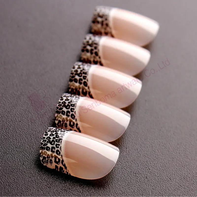 High Quality Press On Nails Sexy Leopard Designed Nail Tips Supplies