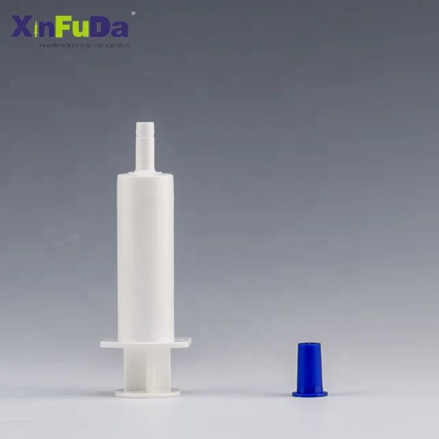 cheap price custom color white 20ML disposable plastic polyethylene horse pig pet feeding dosage syringes for food