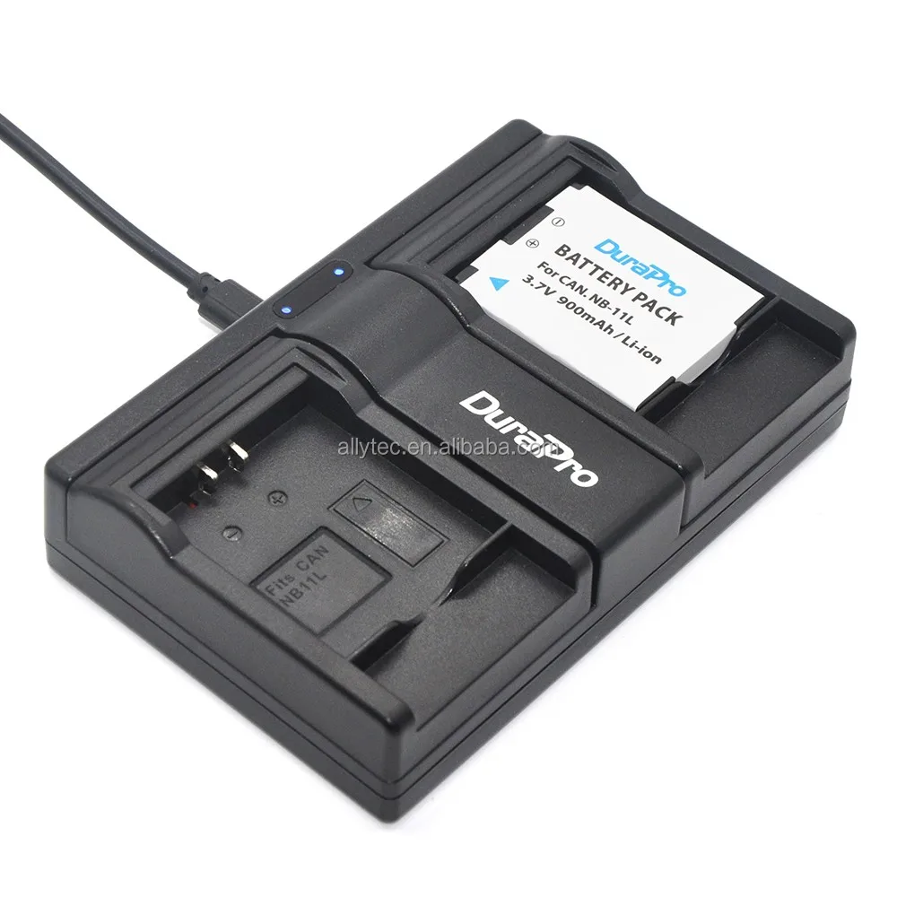 
DuraPro NB-11L USB Dual Charger for Canon NB 11L CB-2LD CB-2LFand PowerShot ELPH 110 HS 115 IS 130 135 140 150 160 170 cameras 