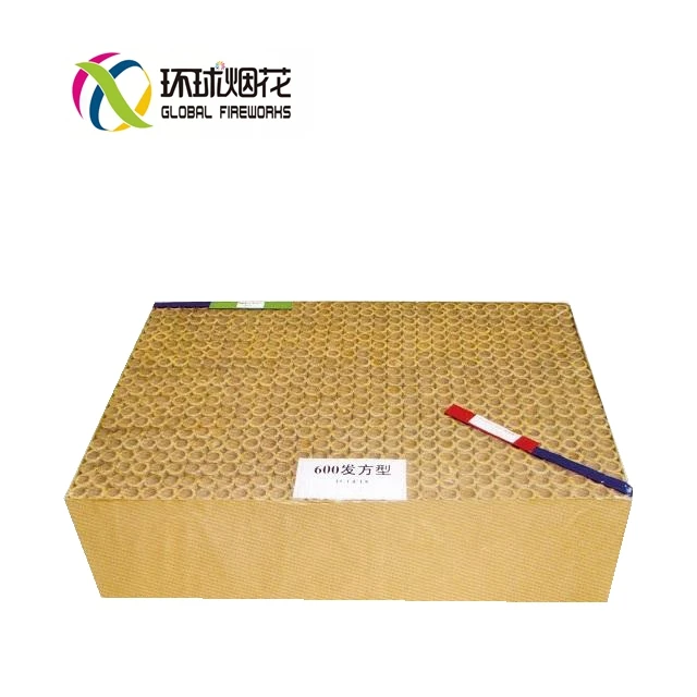 GFDC20600 600S Display 0.8inch 20mm Cakes Square 1.3G UN0336 Wholesale High Quality Liuyang Global Fireworks Fuegos Artificiales