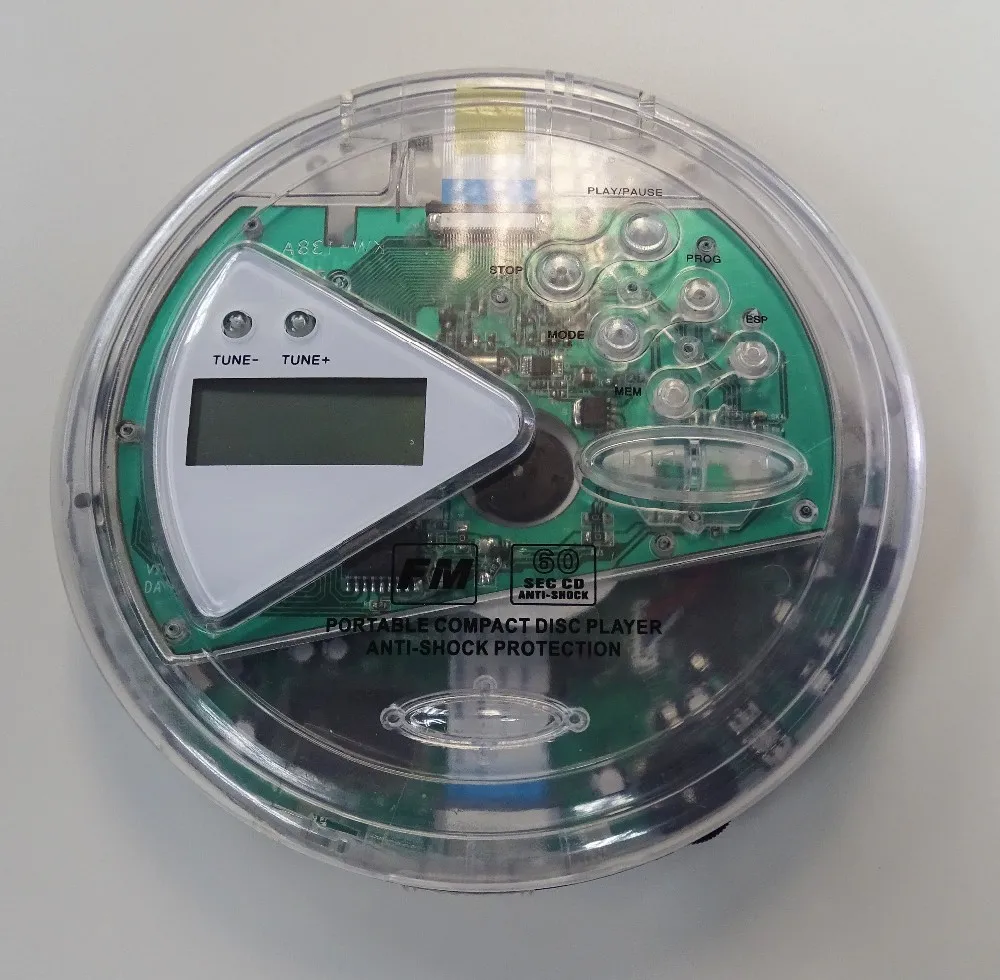 
Personal CD Discman CD/MP3 player (transparent) 