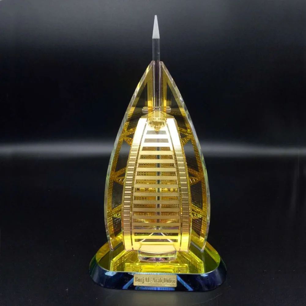 
Crystal Model Burj Dubai, Crystal Dubai Burj Khalifa Souvenir Gift Arabic, Dubai Crystal Tower Building Miniature 