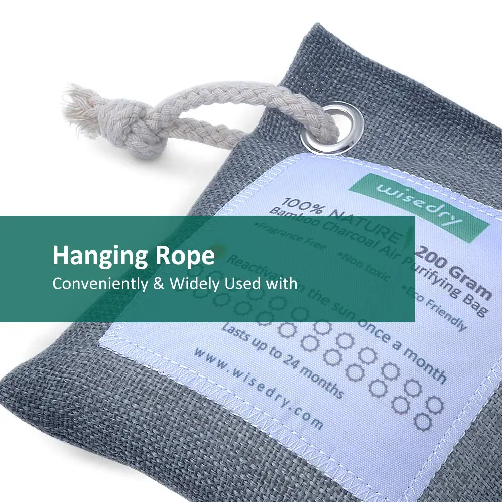 bamboo charcoal  bags absorber smells in the refrigerator Bamboo Charcoal Air Purifying Bags 200g