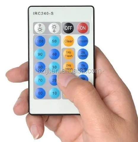 DC5-24V IRC240-S 24keys IR Remote Led Dimmer Controller for 5050 3528 5630 Single Color Led Flexible Strip