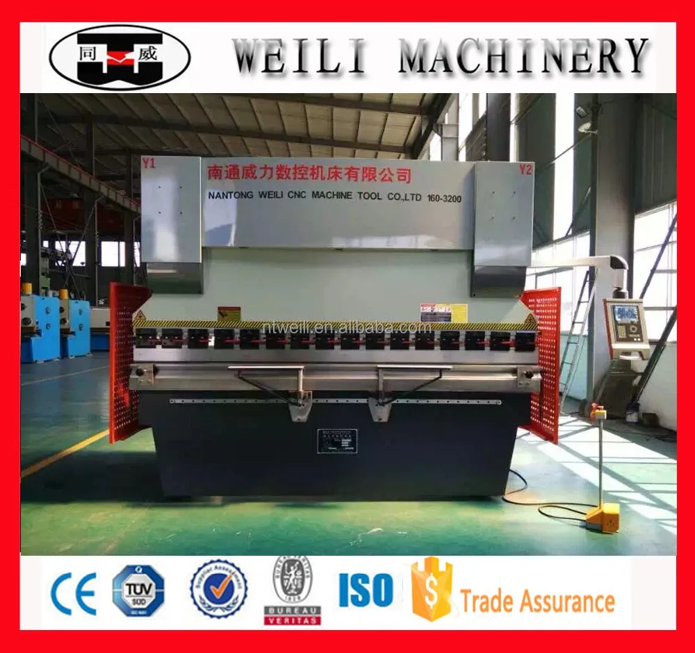 WC67Y-125t/4000 CNC press brake truck bending machine for dies
