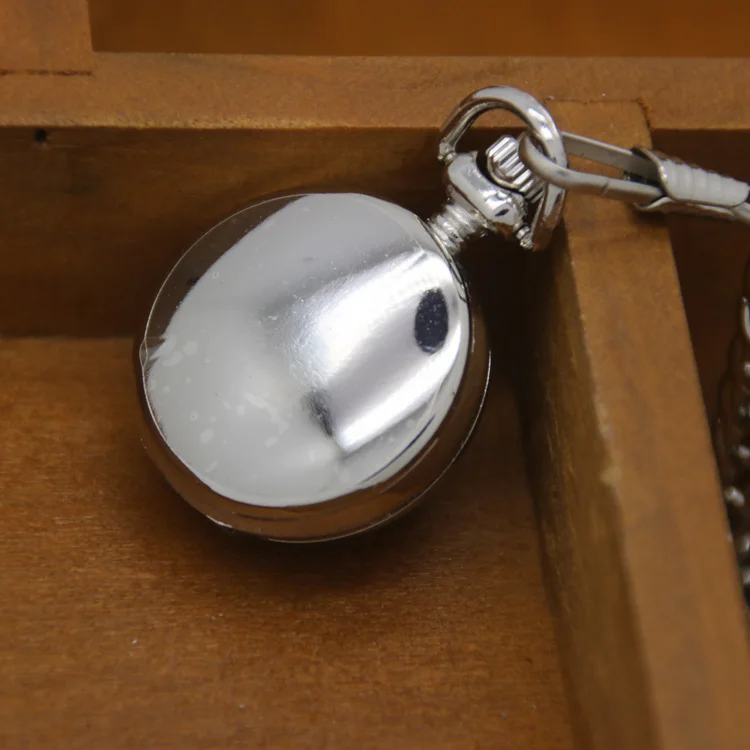 best quality christmas gifts girl pocket watch small diamond silver pocket watches