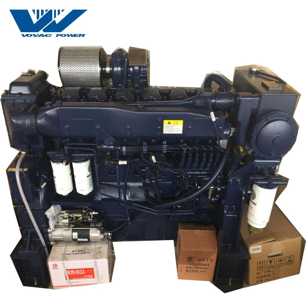 Hot Sale High Speed 2500rpm 250hp Weichai Motor Boat Engine (60830645223)