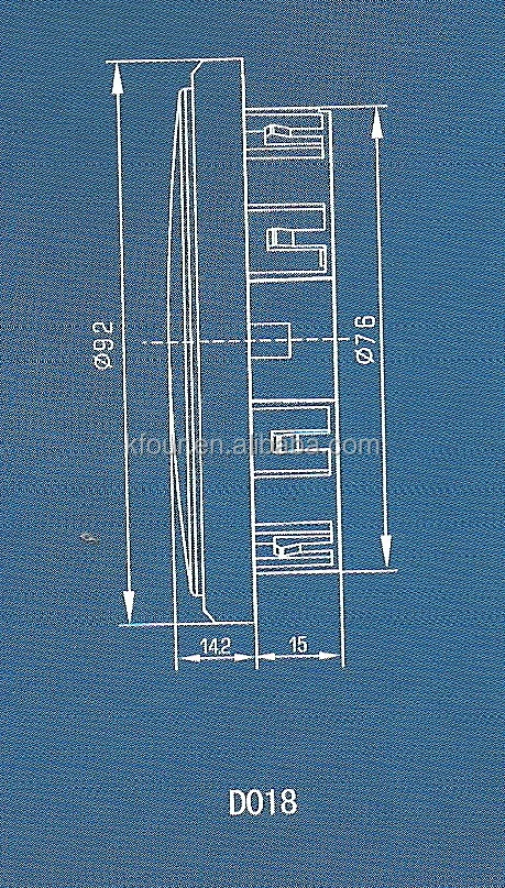 90mm quartz clock insert clock head with plastic bezel