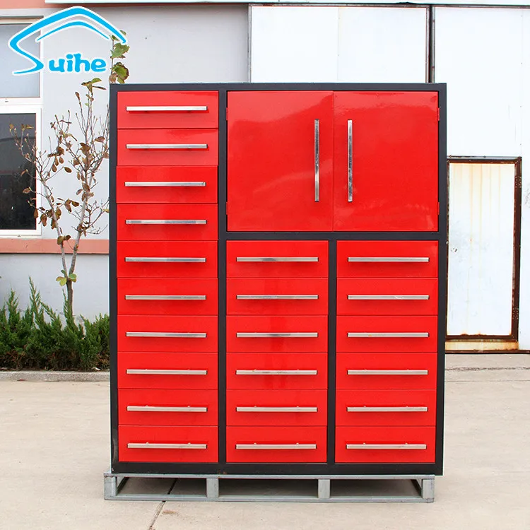 Customized large load drawer tool cabinet waterproof tool box Heavy duty drawer workbench