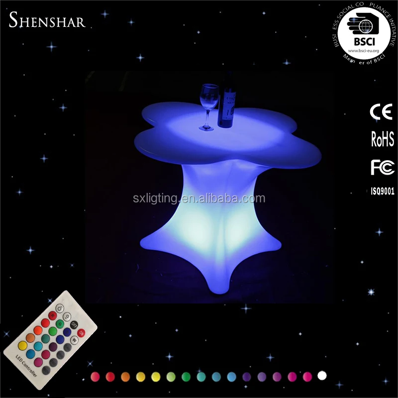 LED Lighted table and chair