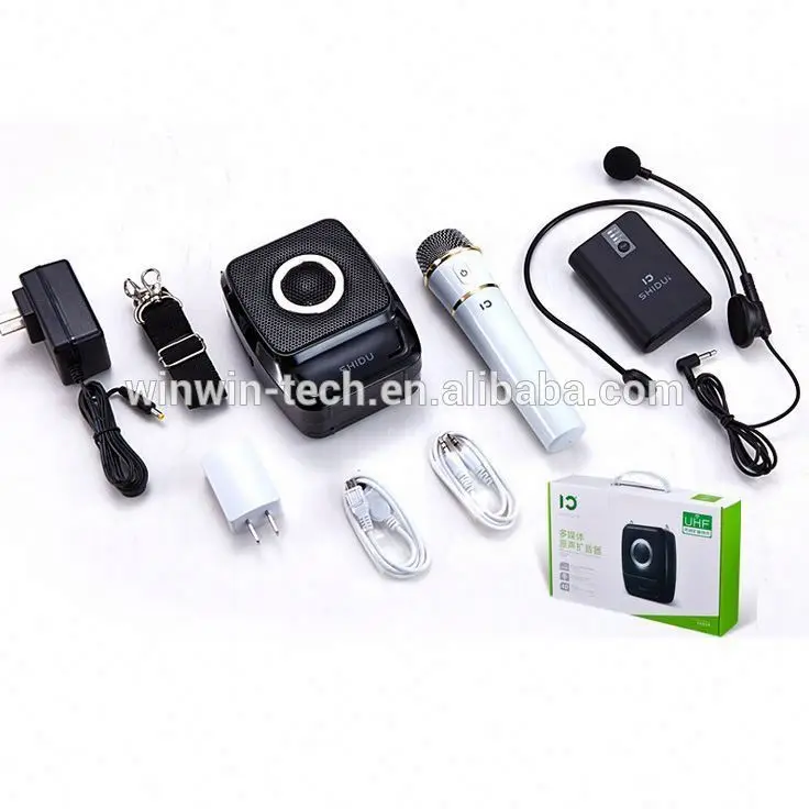 Специальная конструкция S92 портативный беспроводной усилитель голоса с двойной UHF микрофон