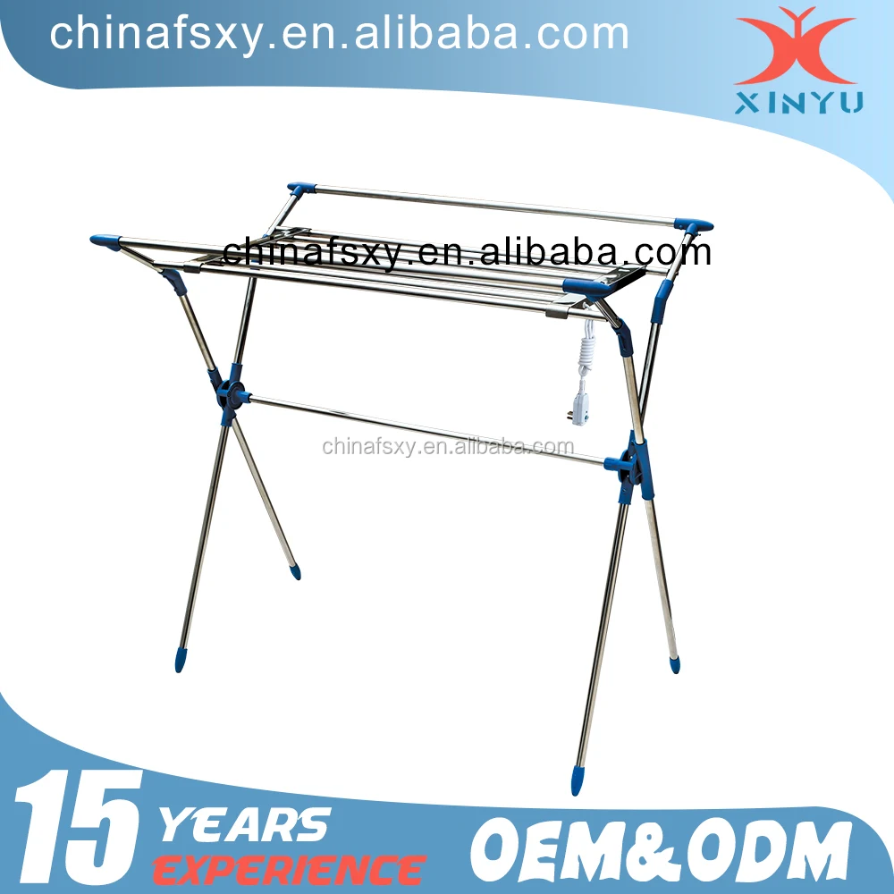 SUS 304 Bathroom accessory towel warmer ,folding drying rack