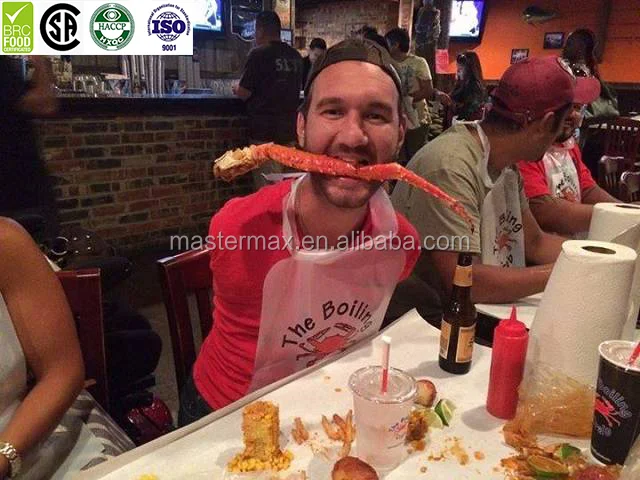 
Adult printed PE bibs ,disposable plastic bibs with factory price 