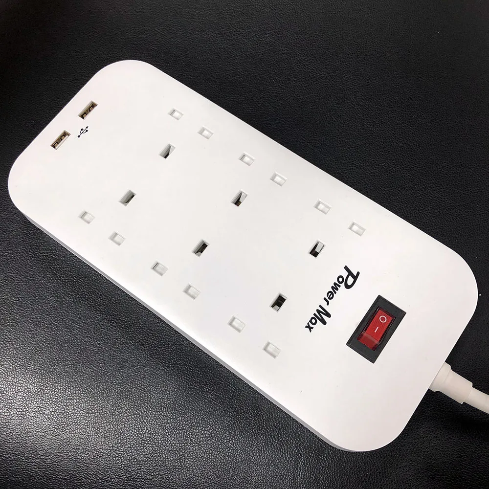 USB SURGE ADAPTOR 2022 WiFi Electrical Wall UK Power Smart Plug Socket Adapter electrical 3 pin to 2 pin UK plug adapter