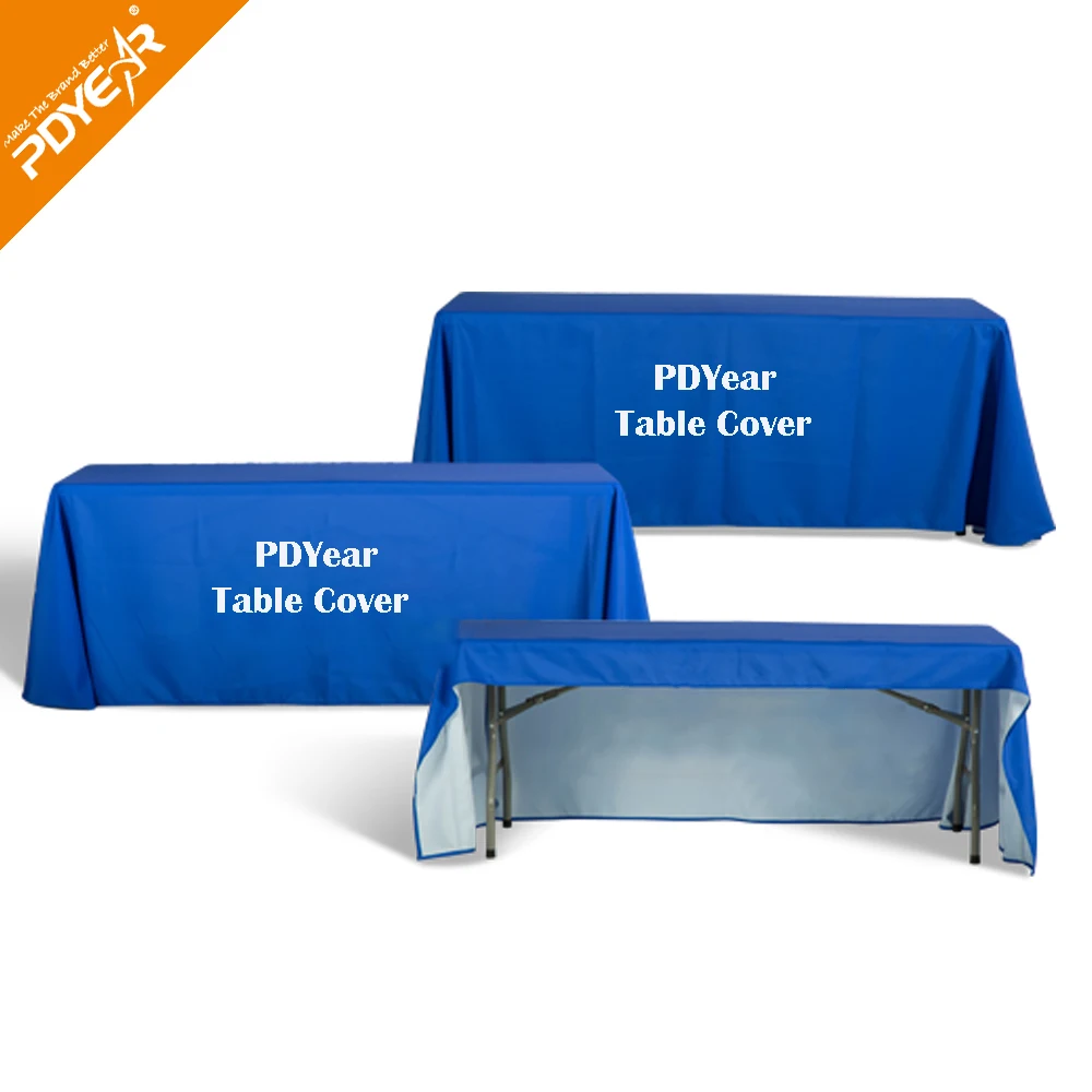 top quality free design custom logo printed stretch drape fitted tradeshow table cover