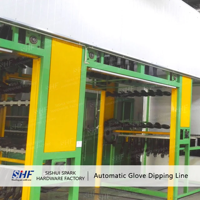 Long Sleeve (Knitting/Sewing)Sandy/Foam Glove Production Line/glove dipping machine