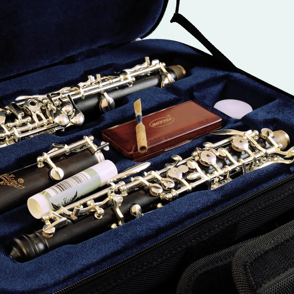 Roffee Adult Type Silver Plated Semi Automatic Ebony Oboe