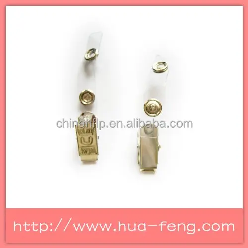 
Wholesale Plastic Name Tag Badge Clip with Strap 