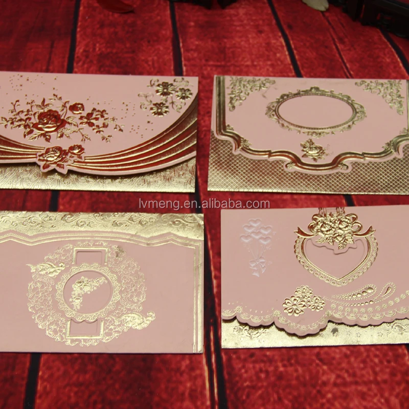 
2016 Customized wedding invitation card wholesale/ cheap price wedding card hot sale 
