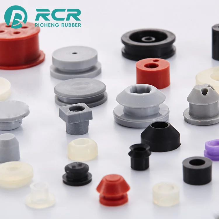 Heat-resistant Customized color stoppers / silicone rubber plugs for Electronic equipment