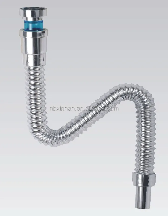 bathroom flexible drain plastic pipe for sink drain hose,plastic pipe fitting